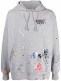 Gallery Dept Hoodie Paint Splatter (Grey)