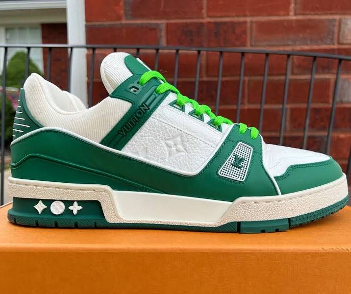 Louis Vuitton Trainers (Green/White)