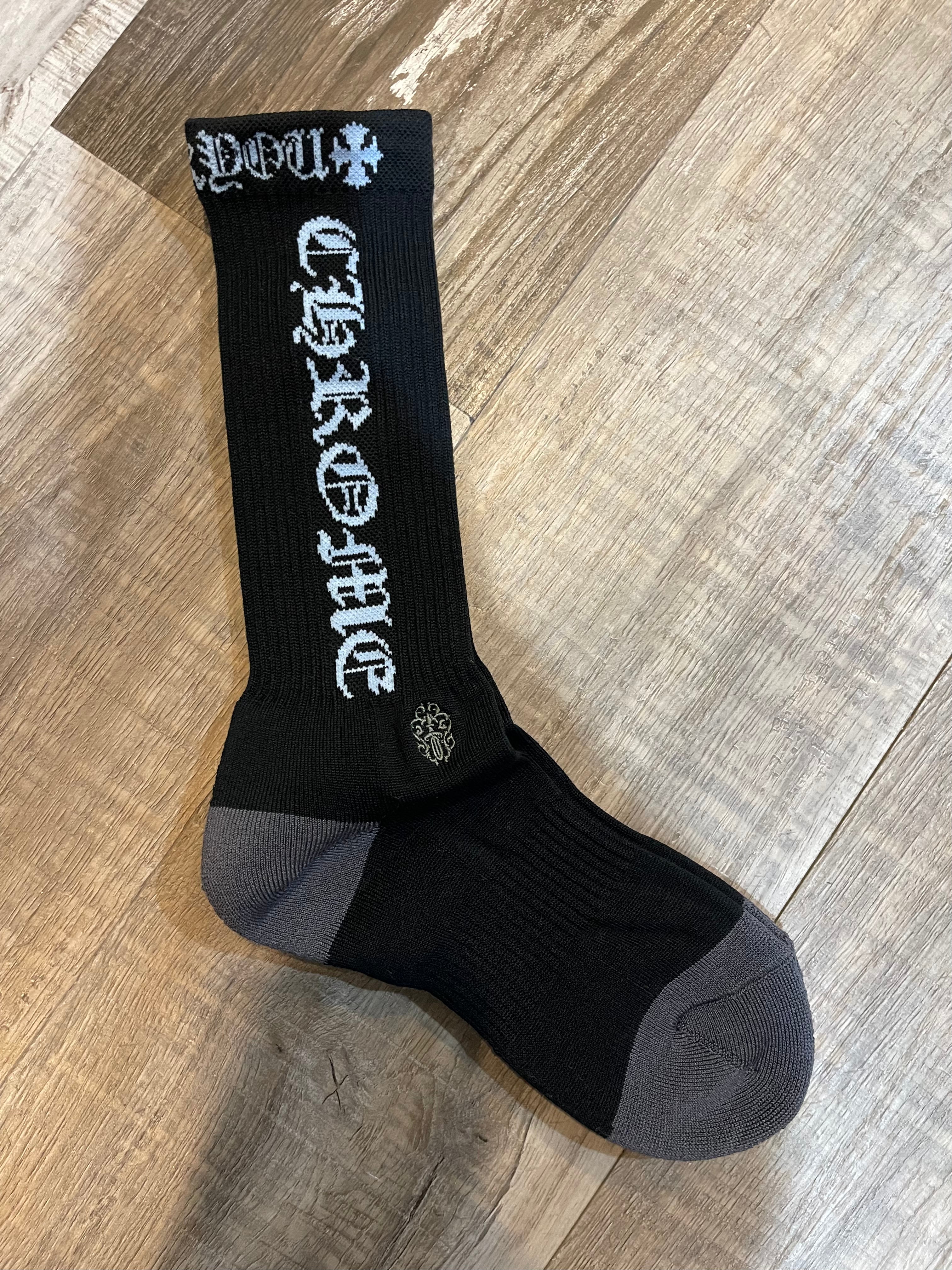 Chrome Logo Sock (Black/Blue)