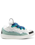 LANVIN Curb Sneaker (White/Teal/Black)