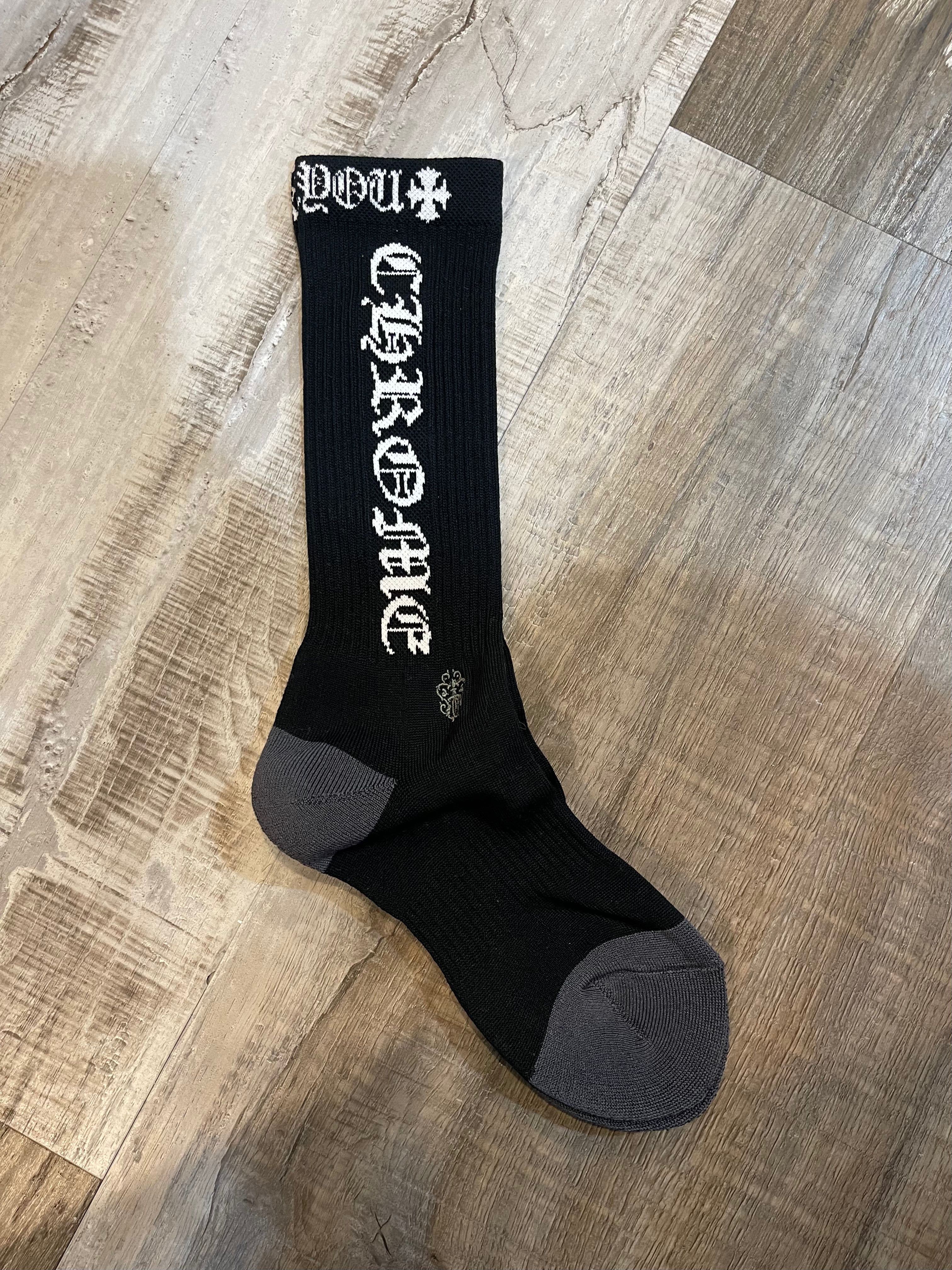 Chrome Logo Sock (Black/White)