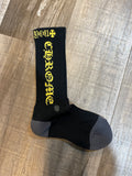 Chrome Logo Sock (Black/Yellow)