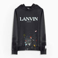 LANVIN X Gallery Dept Hoodie paint splatter (Black)
