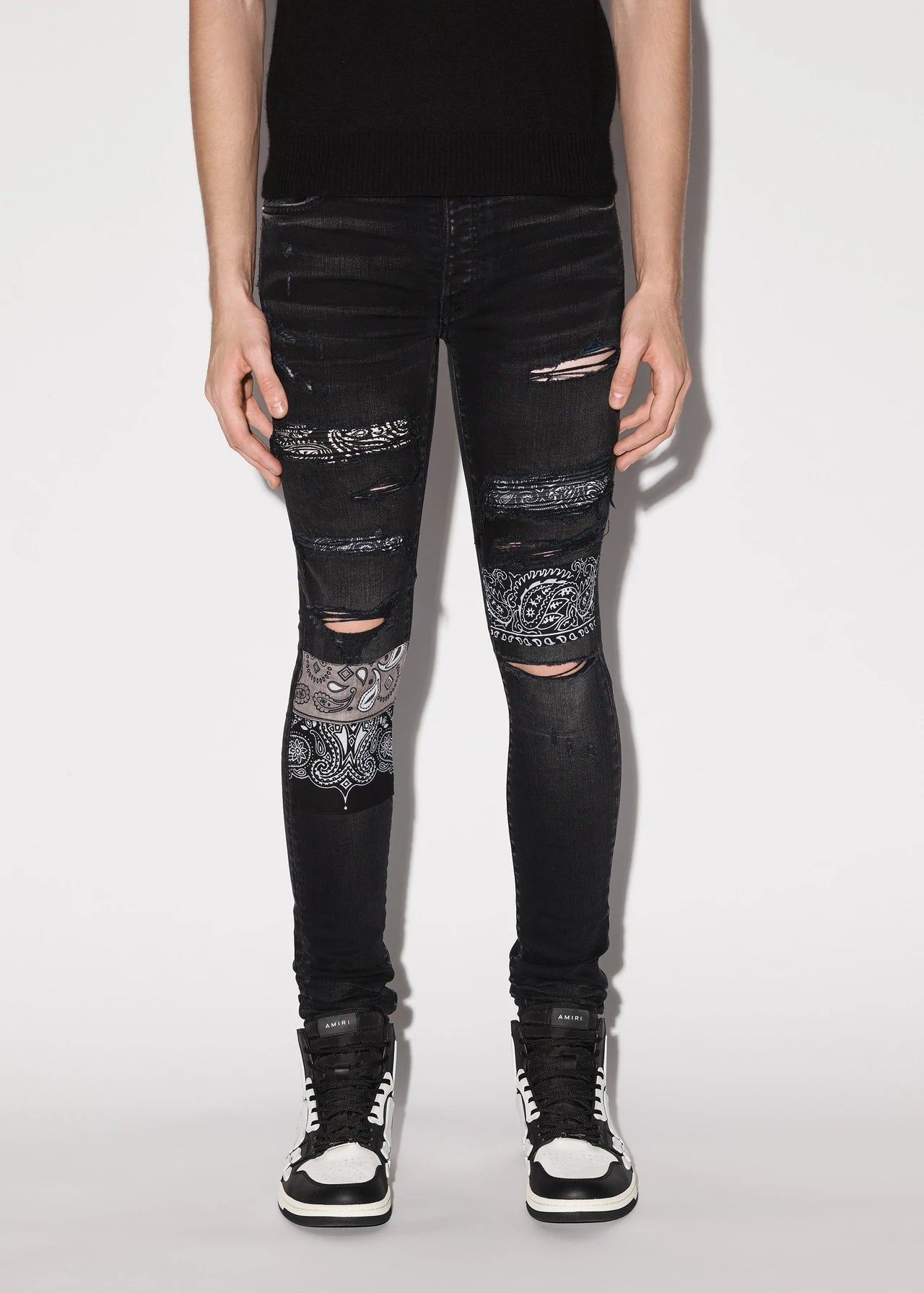 Amiri Vintage Bandana Artpatch (Black)