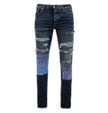 Amiri Vintage Bandana Artpatch Jean (Blue)