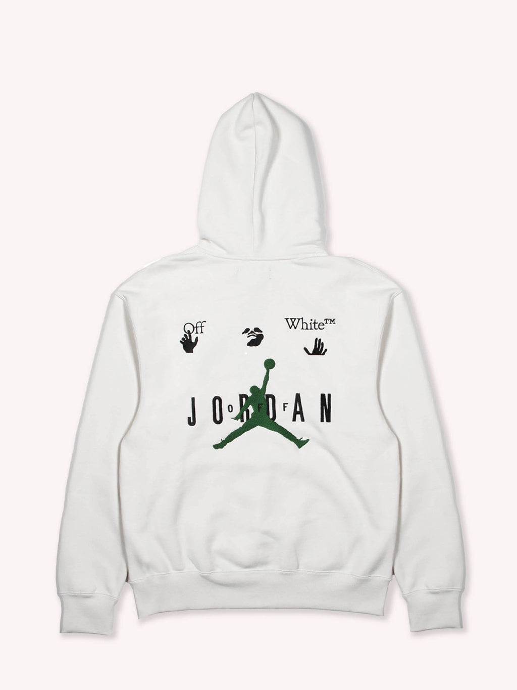 Off-White X Jordan Hoodie (White/Black/Green)