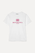 Balenciaga Women Mode Tee (White/Pink)