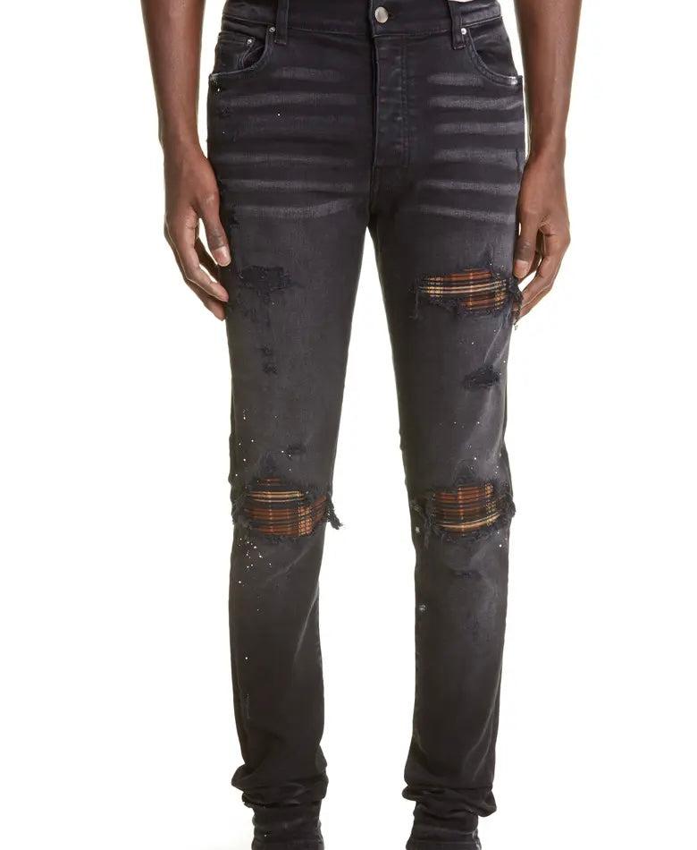 Amiri Mx1 (Black/Brown) Plaid
