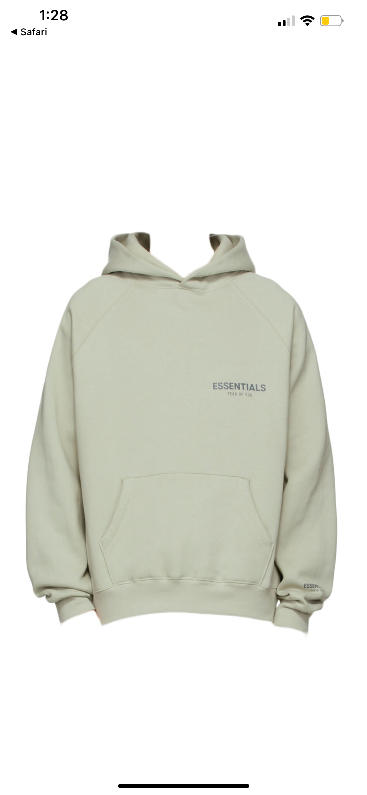 Fear Of God Hoodie (Concrete Green)