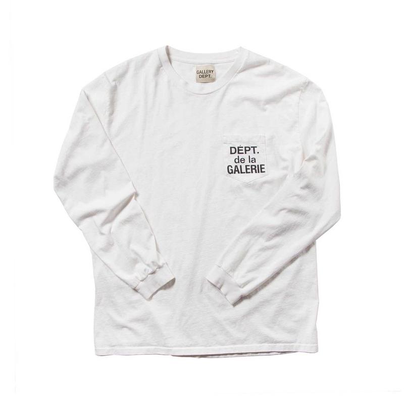 Gallery Dept French Logo Pocket Longsleeve (White)