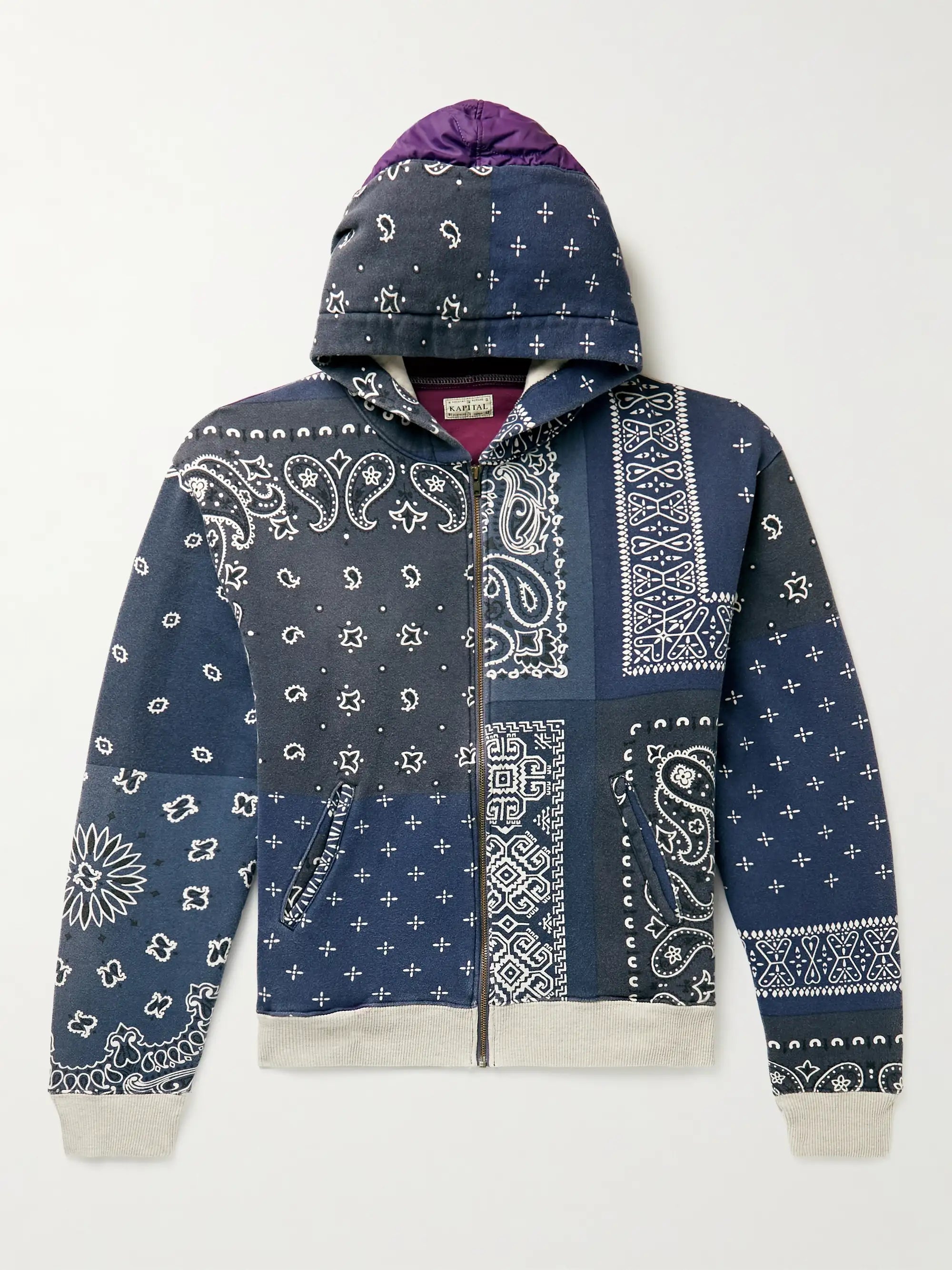 Kapital Zip up (Navy/Purple)