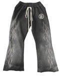 Hellstar Flame “Flare” Sweatpants (Black)