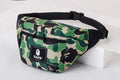 Bape Green Camo Waist Bag