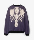 Kapital Skeleton Crewneck (Purple/Black)