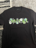 Amiri Flower Logo Tee (Black/Green)