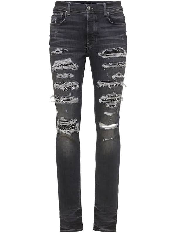 Amiri Trasher (Grey) “Black Bandana