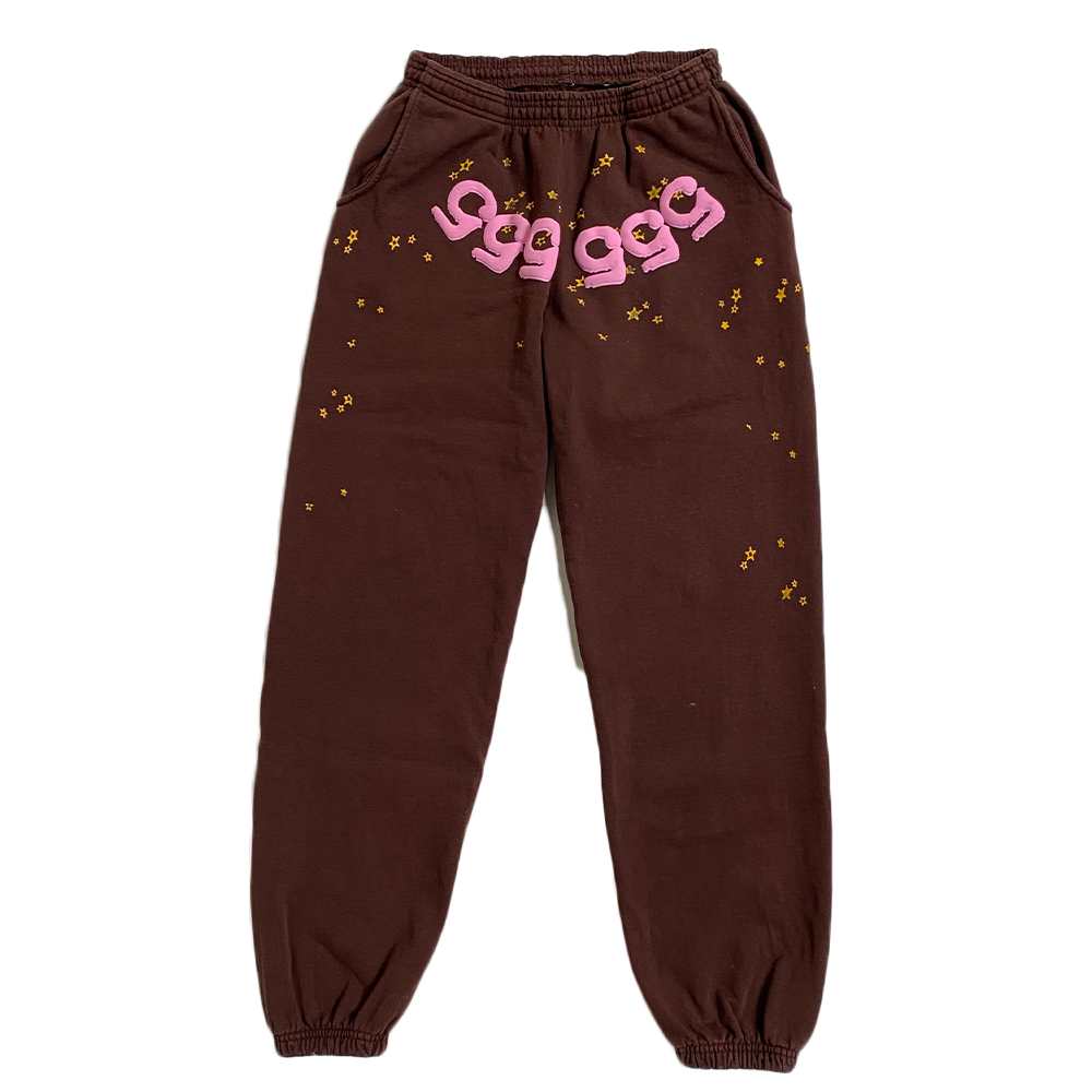 Spider sweatpants brown