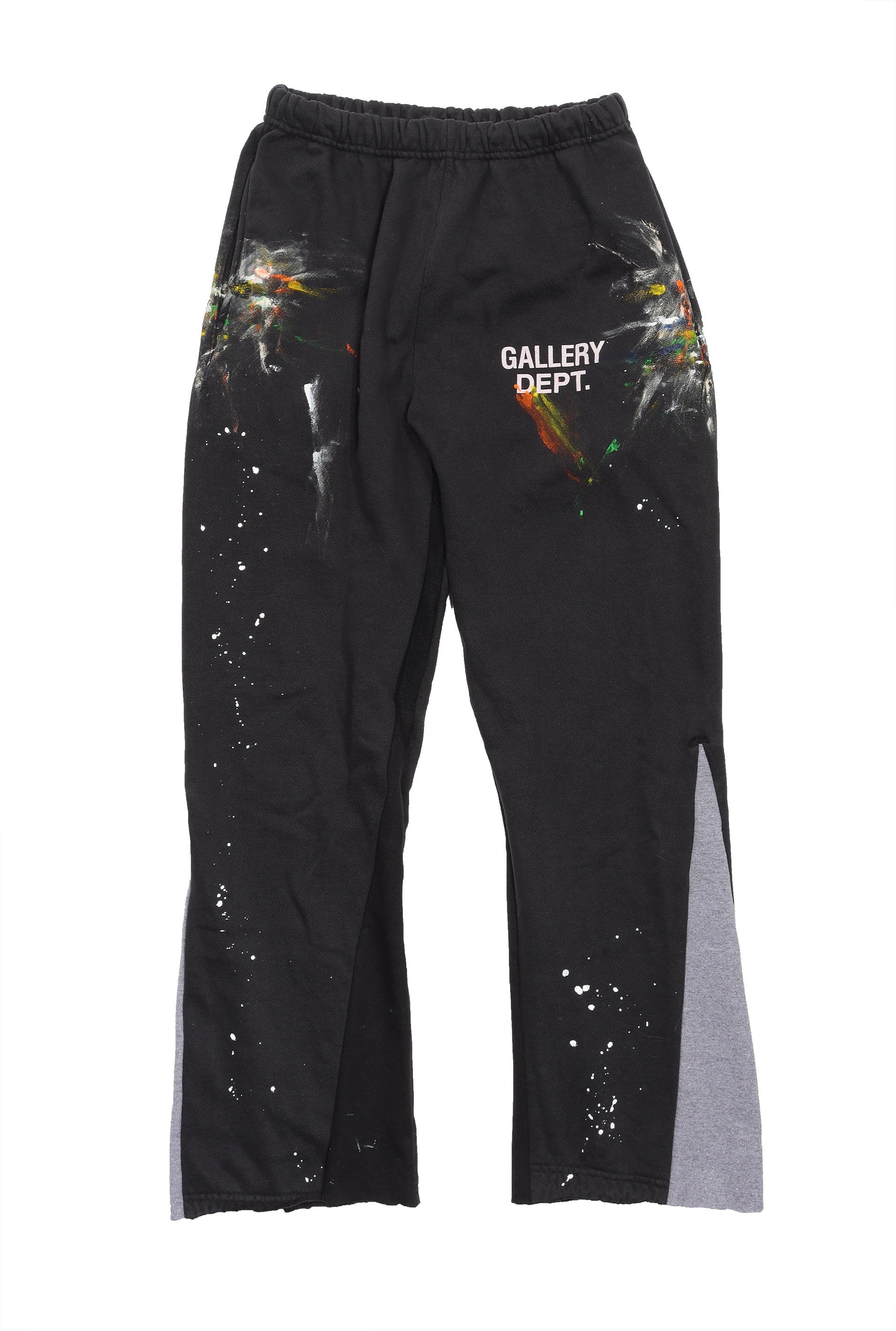 Gallery Dept Flare Sweatpants (Black) Paint