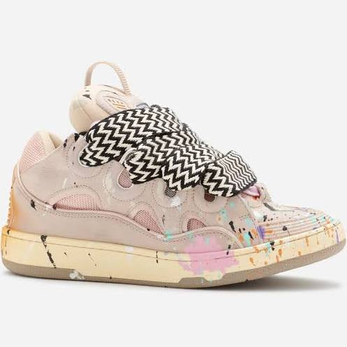 LANVIN X Gallery Dept Pink Paint splatter Curb Sneaker