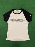 Chrome Hearts Women Baseball Tee (Black/White)