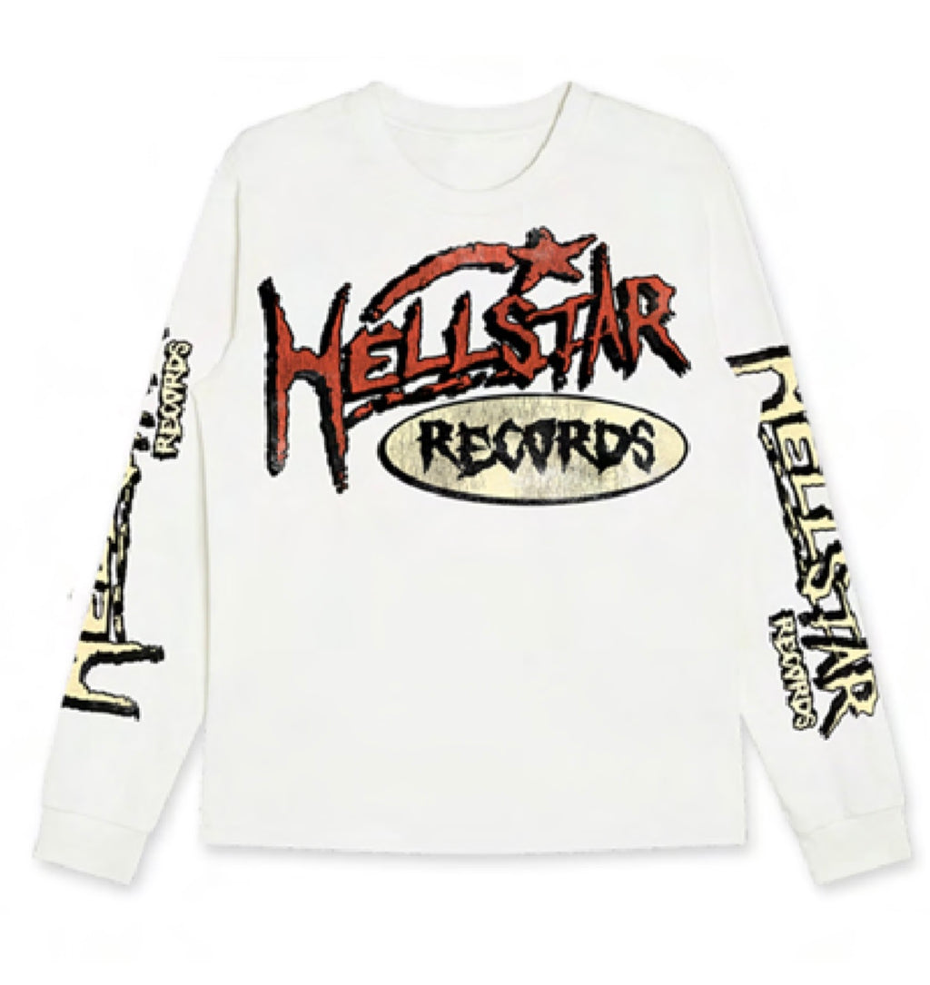 Hellstar “Records” Longsleeve (White)