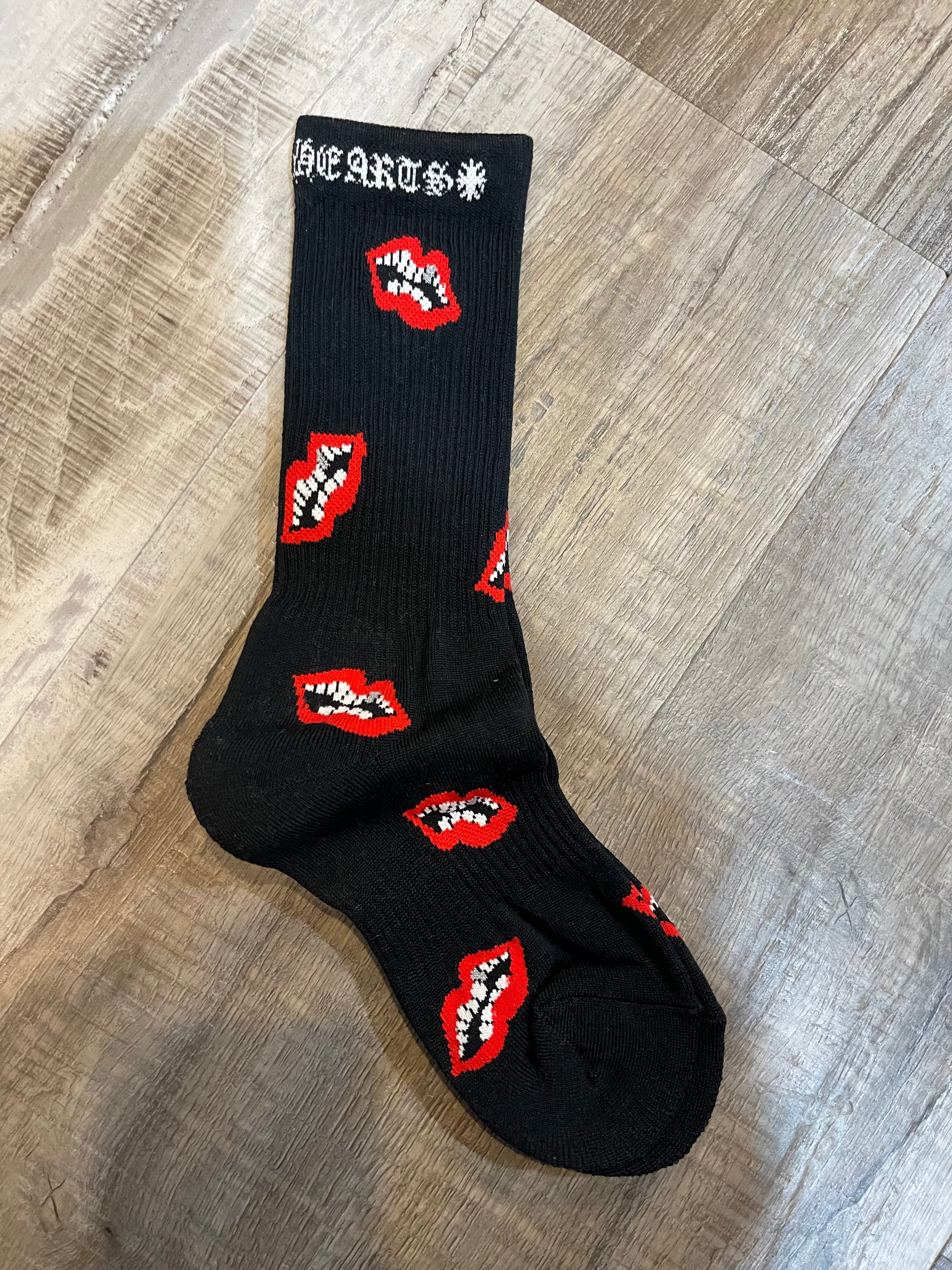 Chrome Hearts Mattyboy Lips Sock (Black)