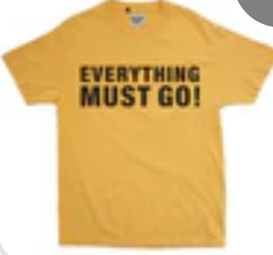 Gallery Dept “Everything Must Go” Tee (Yellow)