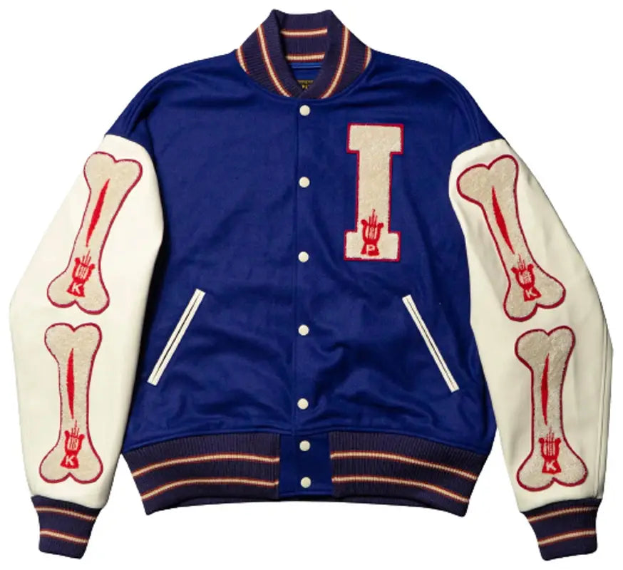 Kapital Bones Varsity Jacket (Blue)