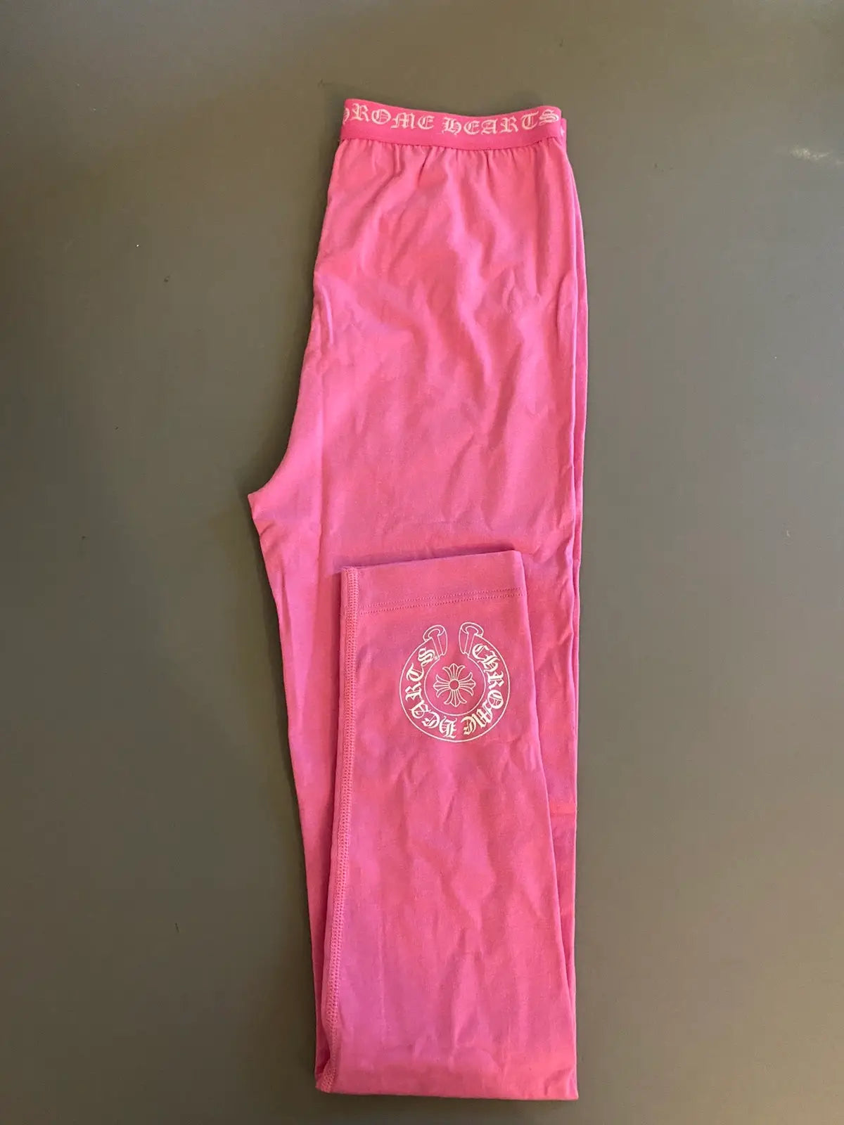 Pink Chrome Hearts Leggings