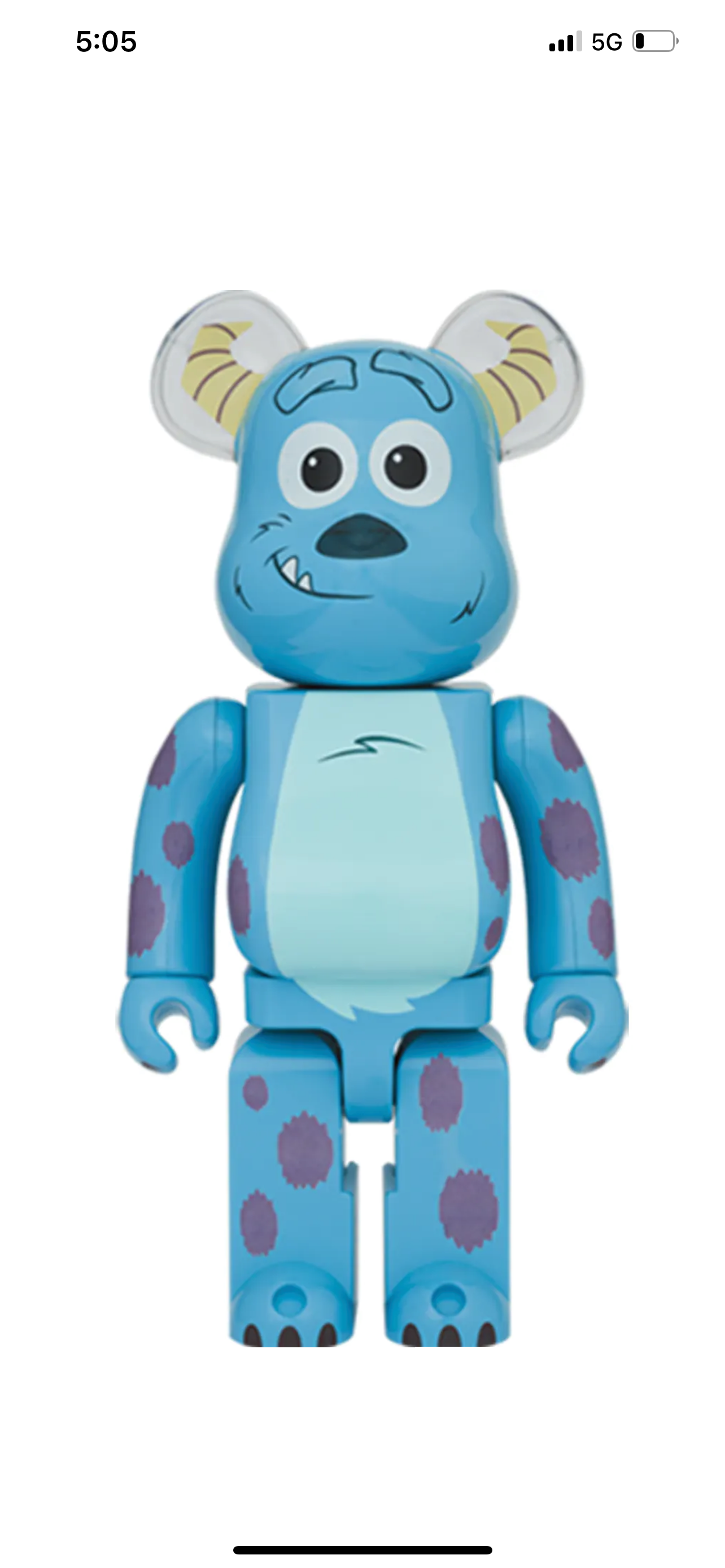BearBrick Disney Pixar’s Monsters Skully 1000%